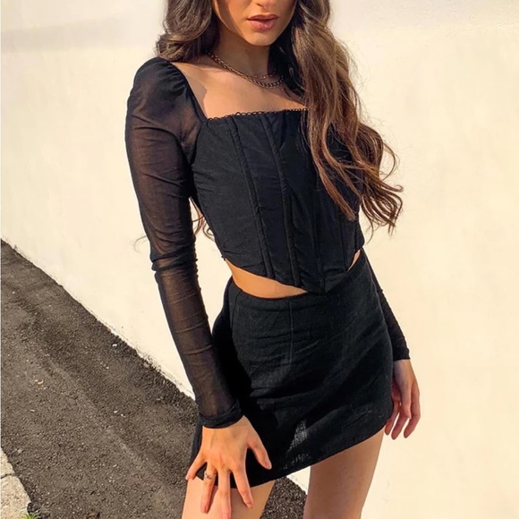 Black corset top from Princess Polly - Picture 4 of 4